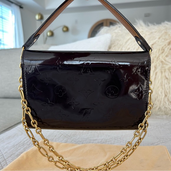 Louis Vuitton Amarante Monogram Vernis Bel Air Pochette Bag - Picture 9 of 15